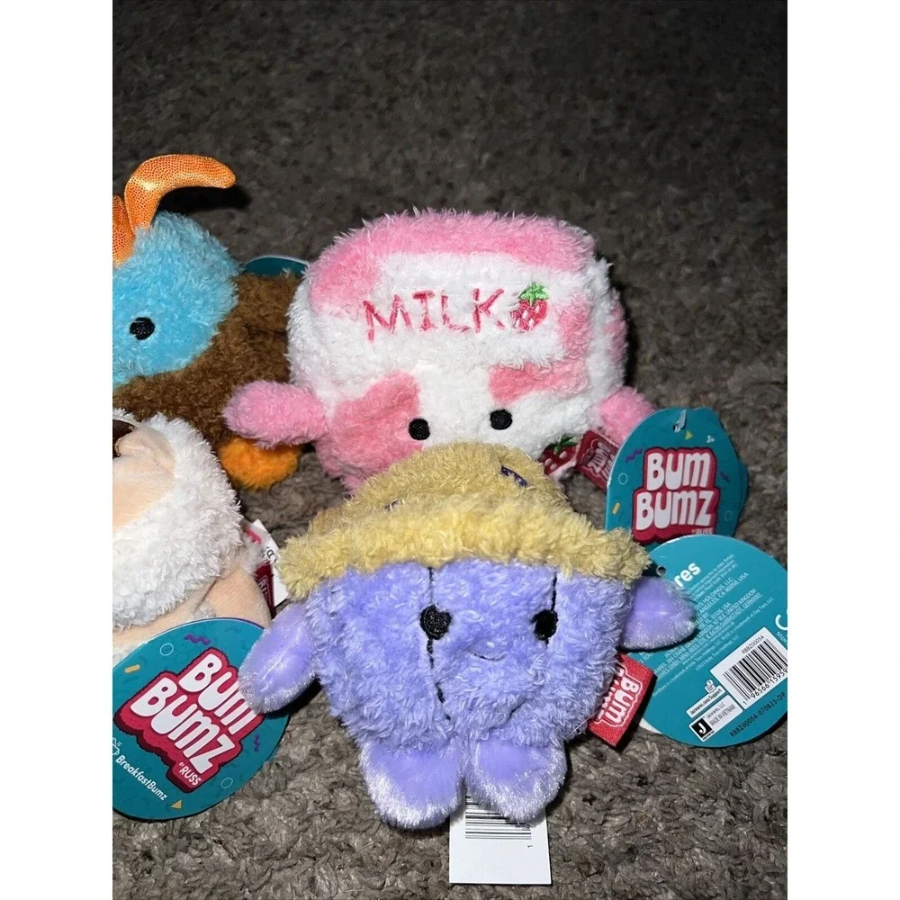 6 LOT Bum Bumz Russ Toy Plush - 4.5